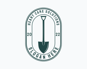 Gardener Shovel Tool logo design