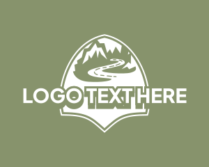 Camper - Mountain Road Travel logo design