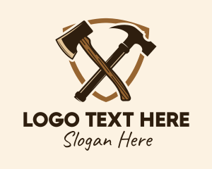 Tools - Lumberjack Woodwork Tools logo design