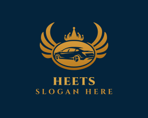 Golden - Gold Elegant Car Wings logo design