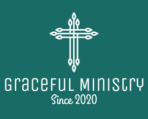 Ministry - Elegant Christian Cross logo design