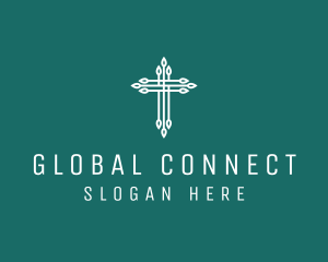 Elegant Christian Cross  logo design