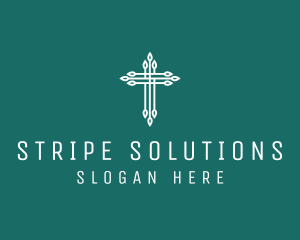 Elegant Christian Cross  logo design