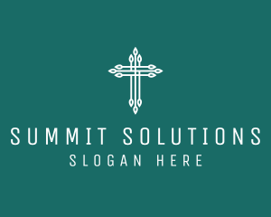 Elegant Christian Cross  logo design