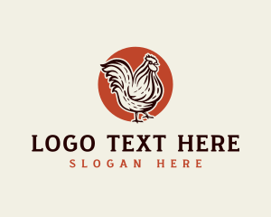 Homesteading - Poultry Chicken Farmer logo design