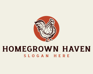 Poultry Chicken Farmer logo design