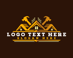 Builder - Roof Hammer Contractor logo design