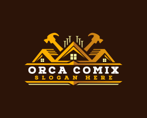 Utility - Roof Hammer Contractor logo design