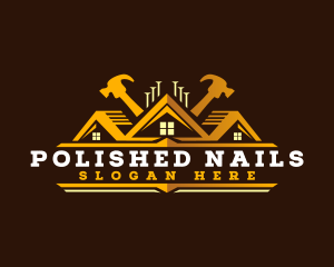 Nails - Roof Hammer Contractor logo design