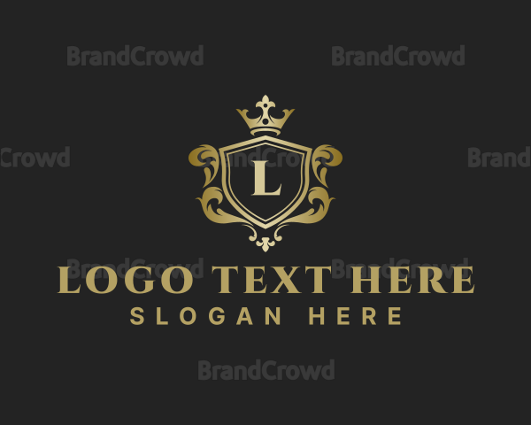 Luxury Ornate Crown Crest Logo