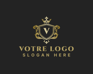 Luxury Ornate Crown Crest Logo