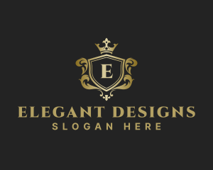 Ornate - Luxury Ornate Crown Crest logo design