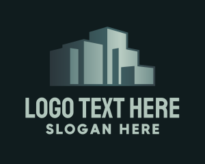 Commercial District Building Logo