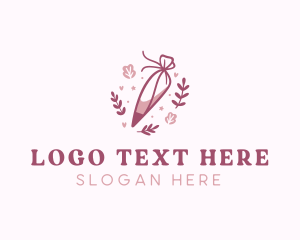 Caterer - Pastry Bag Baking logo design