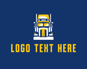 Freight - Trailer Truck Cargo logo design