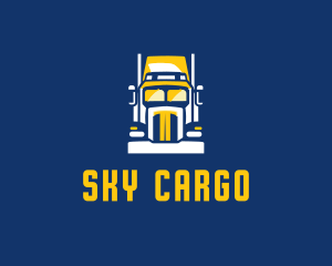 Trailer Truck Cargo  logo design