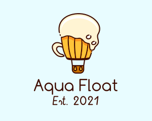 Float - Hot Air Balloon Beer logo design