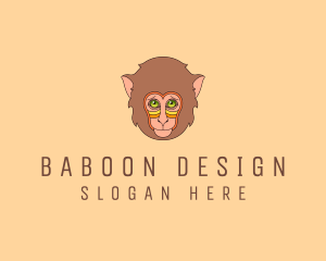 Baboon - Monkey Head Character logo design