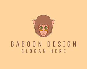 Monkey Head Character logo design