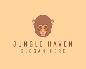 Monkey Head Character logo design