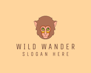 Monkey Head Character logo design