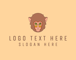 Zoology - Monkey Head Character logo design