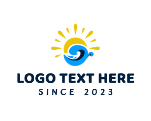 Coast - Summer Wave Surfing logo design