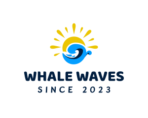 Summer Wave Surfing logo design