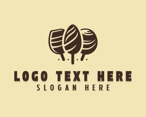 Ice Cream - Sweet Chocolate Candy logo design