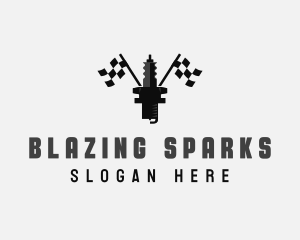 Spark Plug Automotive logo design