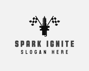 Spark Plug Automotive logo design