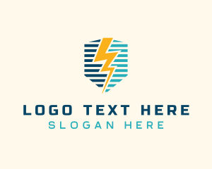 Electric - Thunder Bolt Electricity logo design