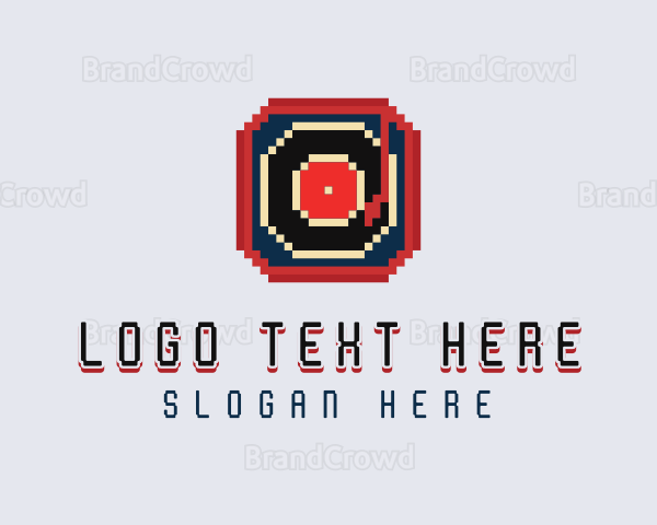 Pixel Vinyl Turntable Logo