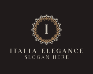 Elegant Floral Jewelry Ornament logo design