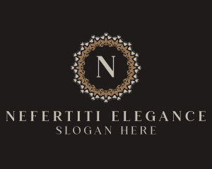 Elegant Floral Jewelry Ornament logo design