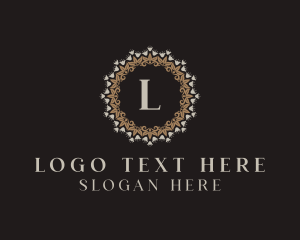 Elegant Floral Jewelry Ornament logo design