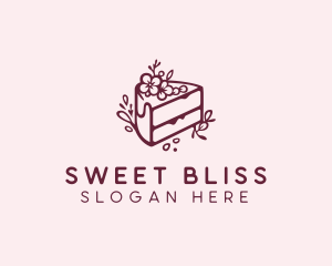 Sweet Wedding Cake  logo design