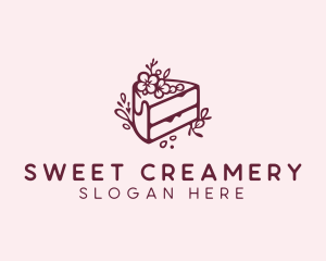 Sweet Wedding Cake  logo design