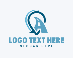 Scenic - Location Road Pathway logo design