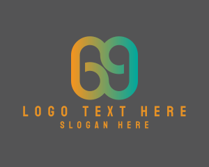 Cyber - Modern Gradient Loop logo design