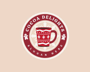 Christmas Chocolate Drink logo design