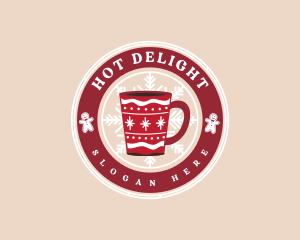 Christmas Chocolate Drink logo design