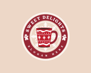 Christmas Chocolate Drink logo design