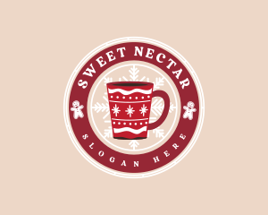 Christmas Chocolate Drink logo design