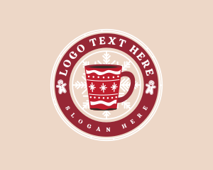 Winter - Christmas Chocolate Drink logo design