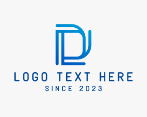 Technology - Digital Cyber Technology Letter D logo design