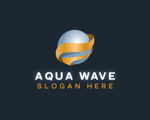 Deluxe Wave Sphere logo design