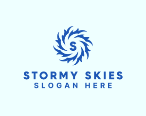 Wind Weather Cyclone  logo design