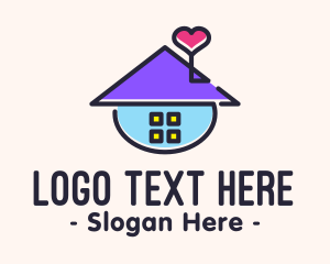 Illustration - Cute House logo design