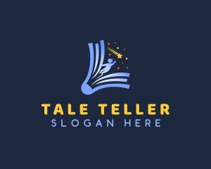 Storytelling - Star Child Education Book logo design